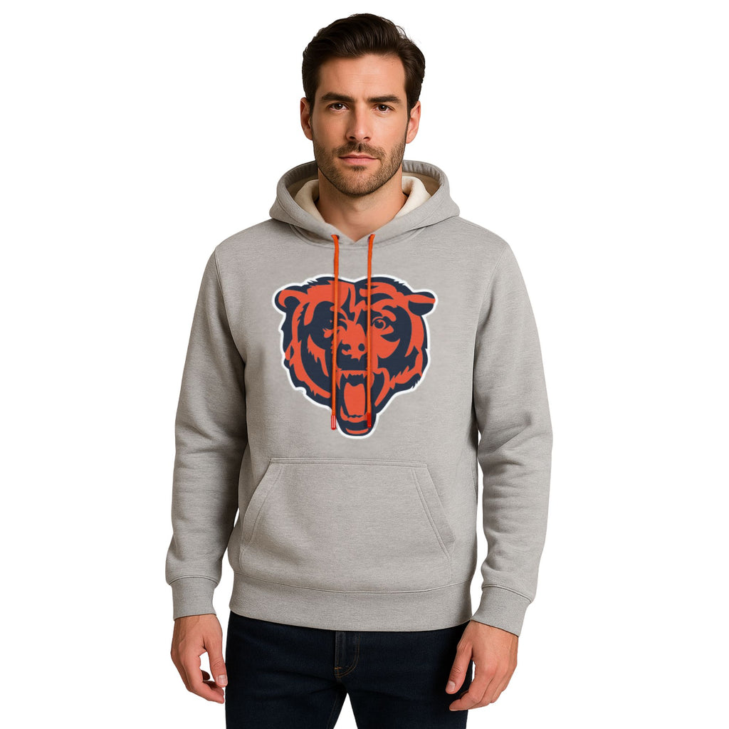 NFL Sudadera Hoodie Chicago Bears Gris para Hombre