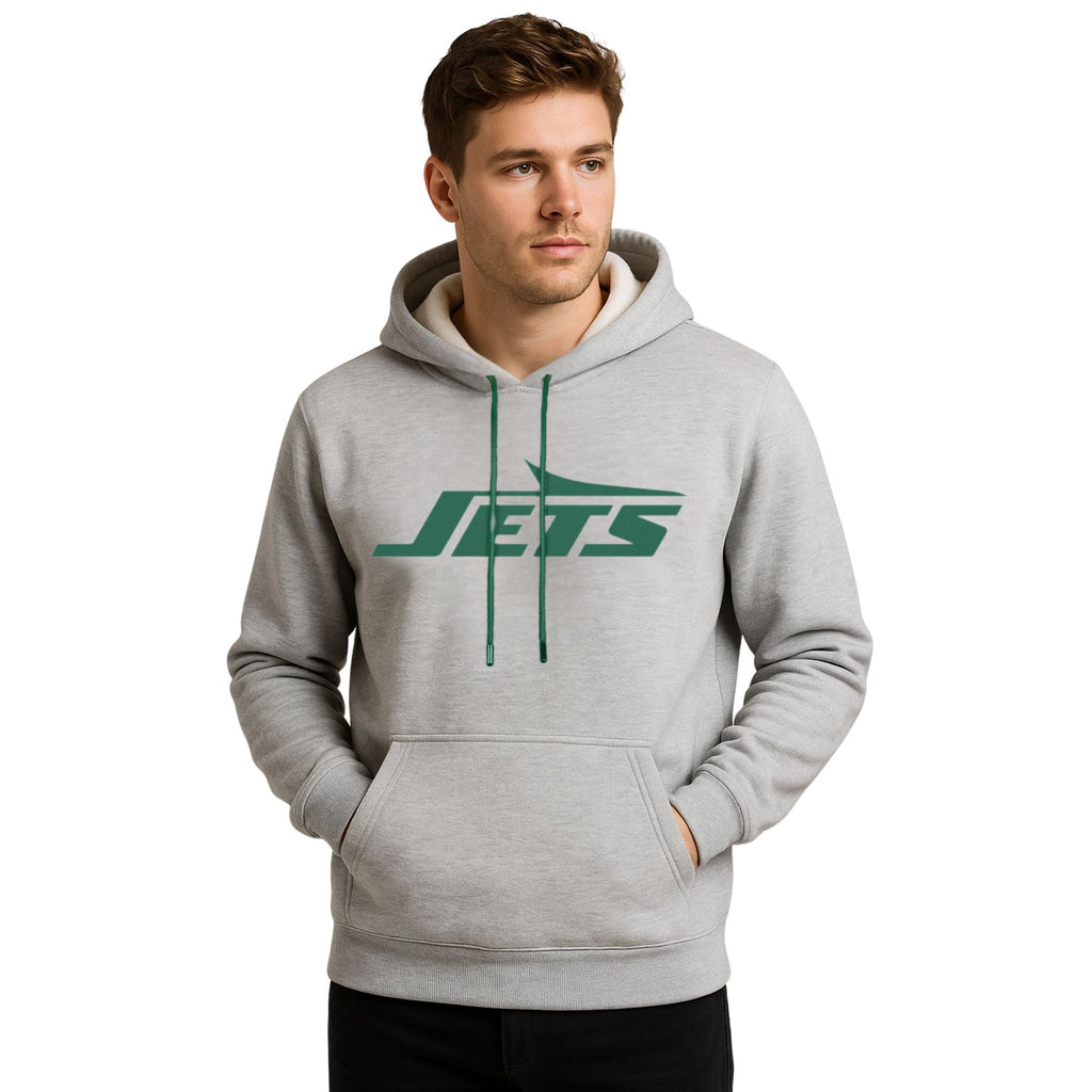 NFL Sudadera Hoodie New York Jets Gris para Hombre