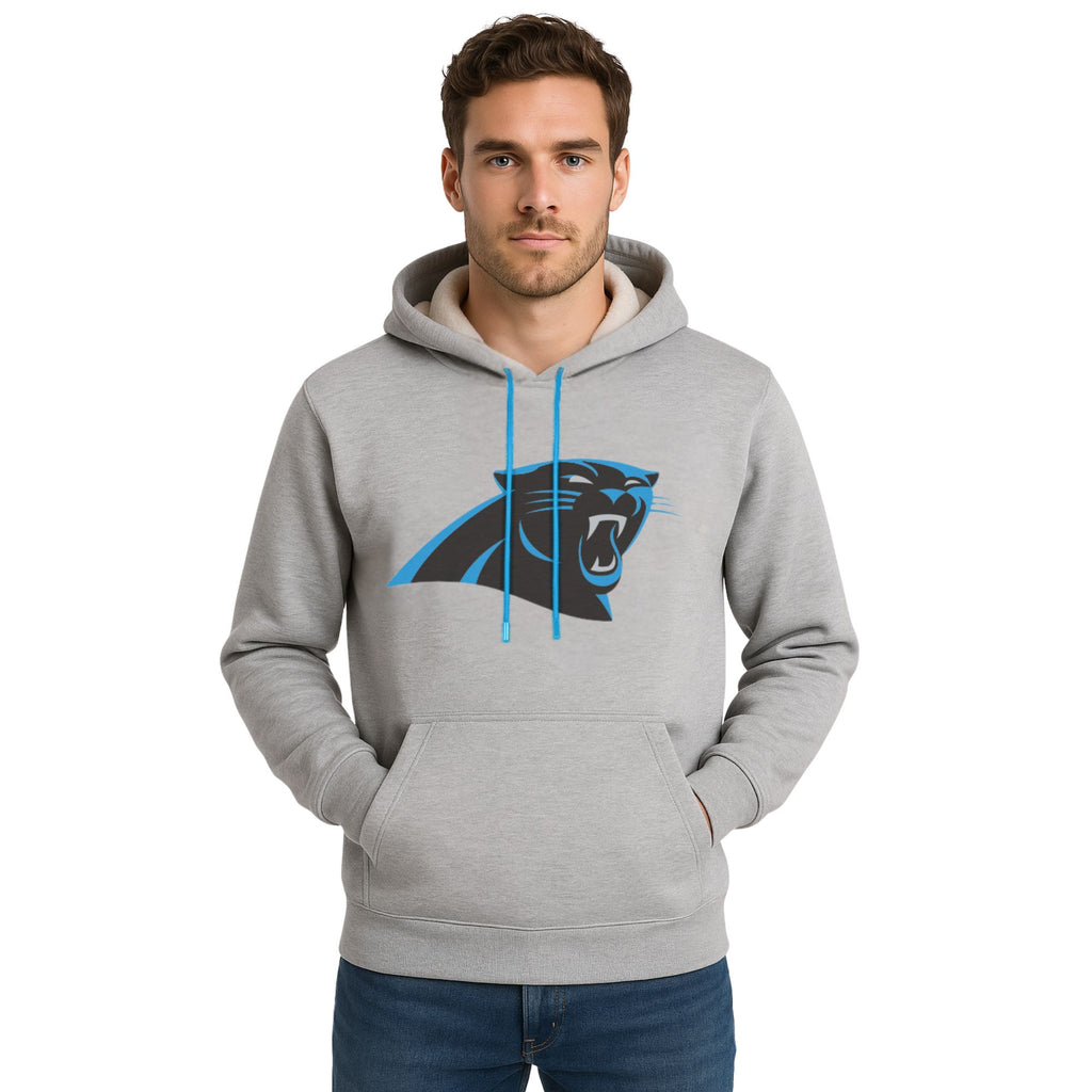 NFL Sudadera Hoodie Carolina Panthers Gris para Hombre