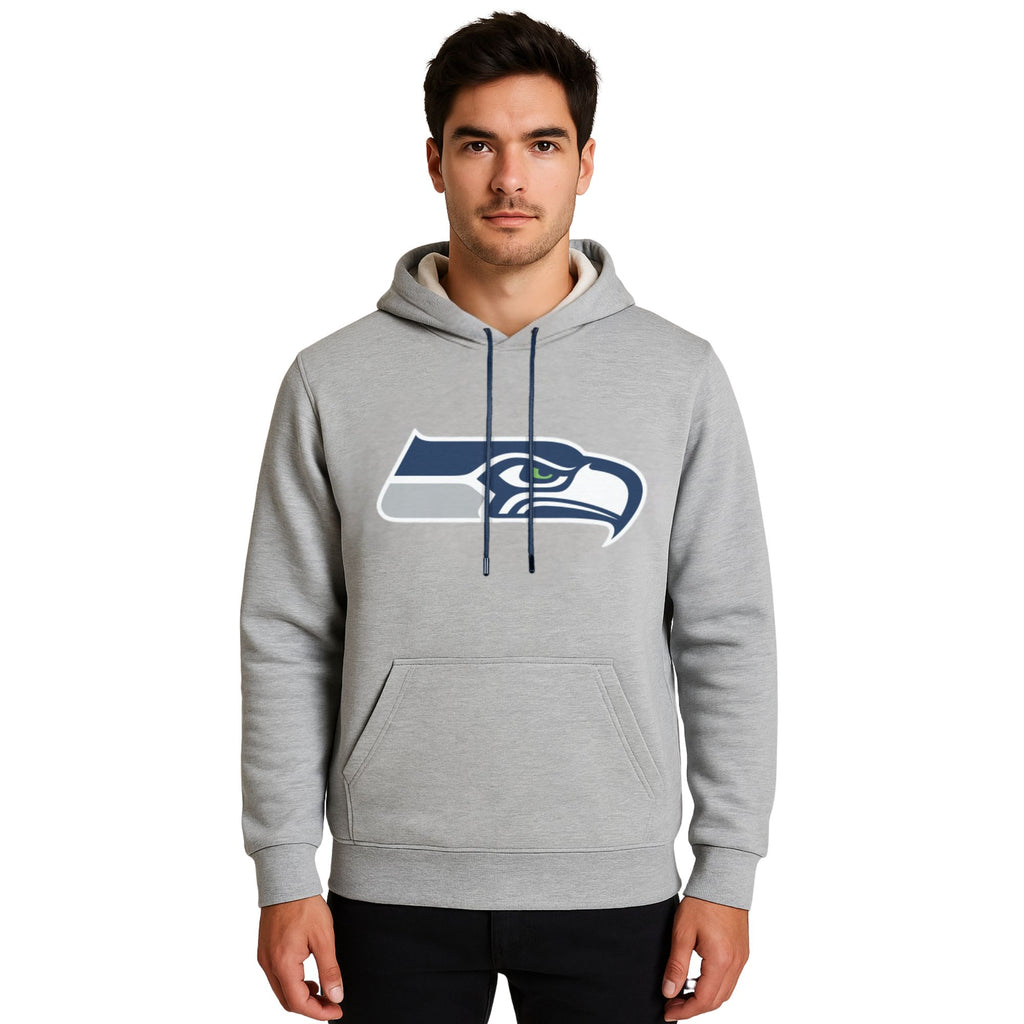 NFL Sudadera Hoodie Seattle Seahwaks Gris para Hombre