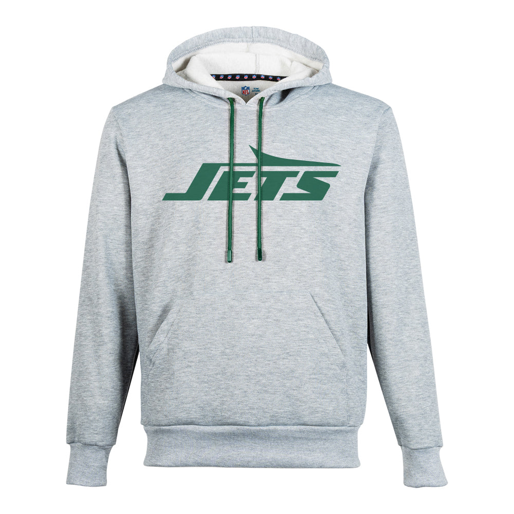 NFL Sudadera Hoodie New York Jets Gris para Hombre