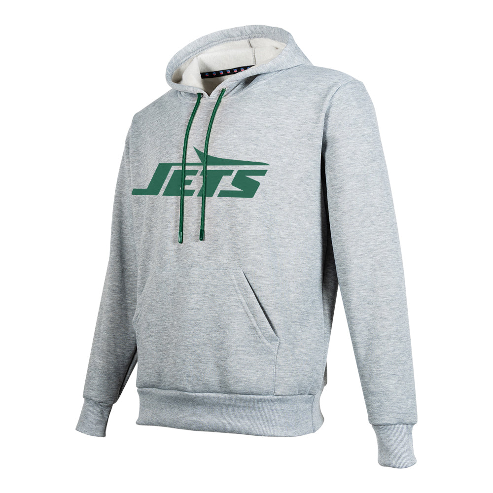 NFL Sudadera Hoodie New York Jets Gris para Hombre