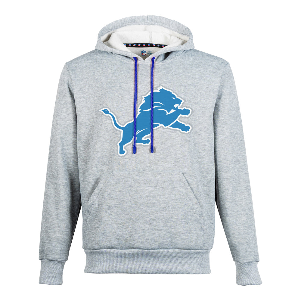 NFL Sudadera Hoodie Detroit Lions Gris para Hombre