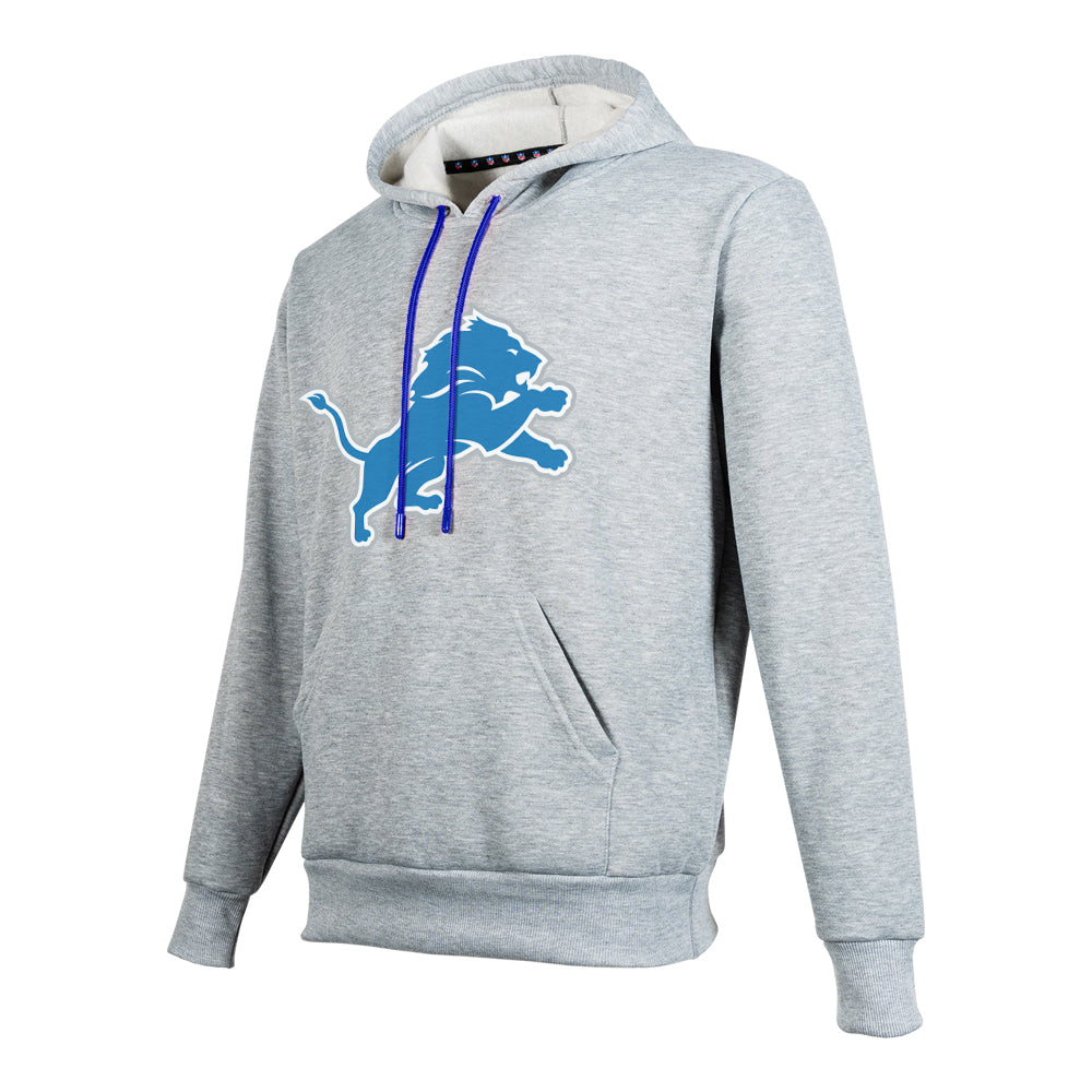NFL Sudadera Hoodie Detroit Lions Gris para Hombre
