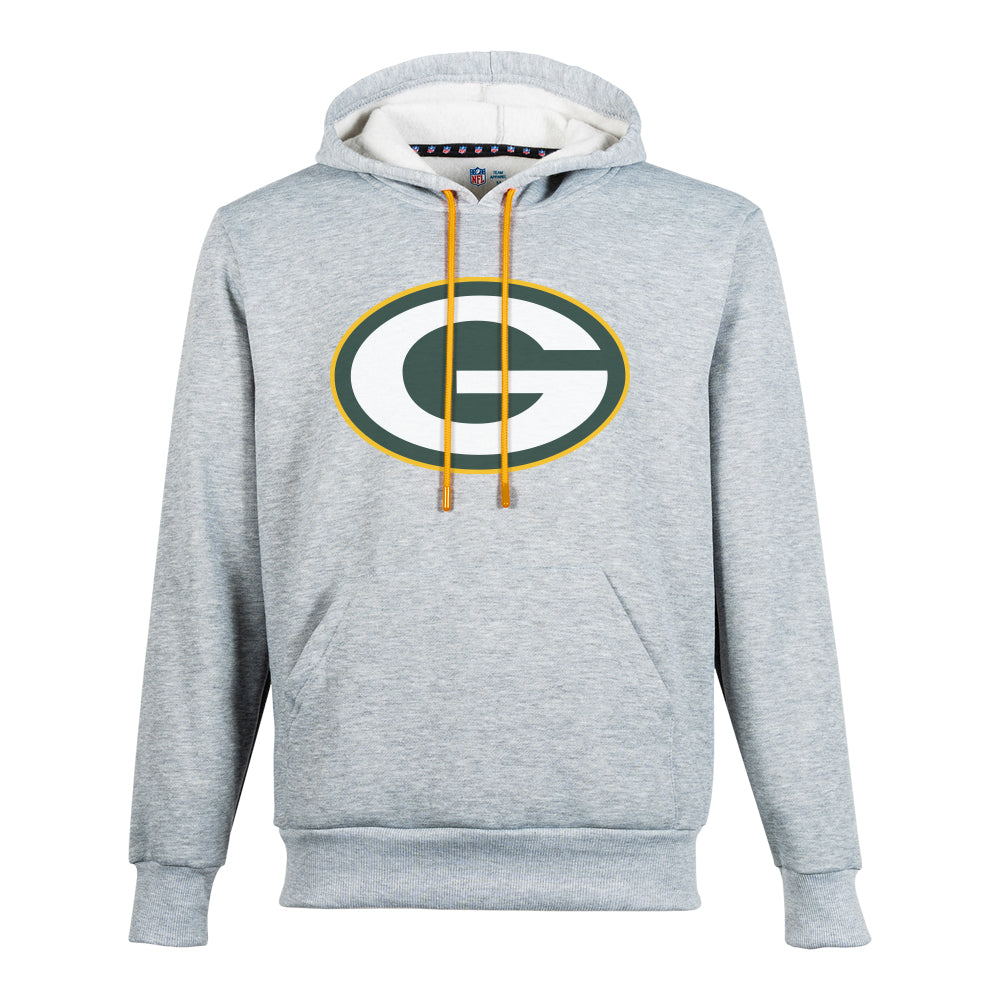 NFL Sudadera Hoodie Green Bay Packers Gris para Hombre