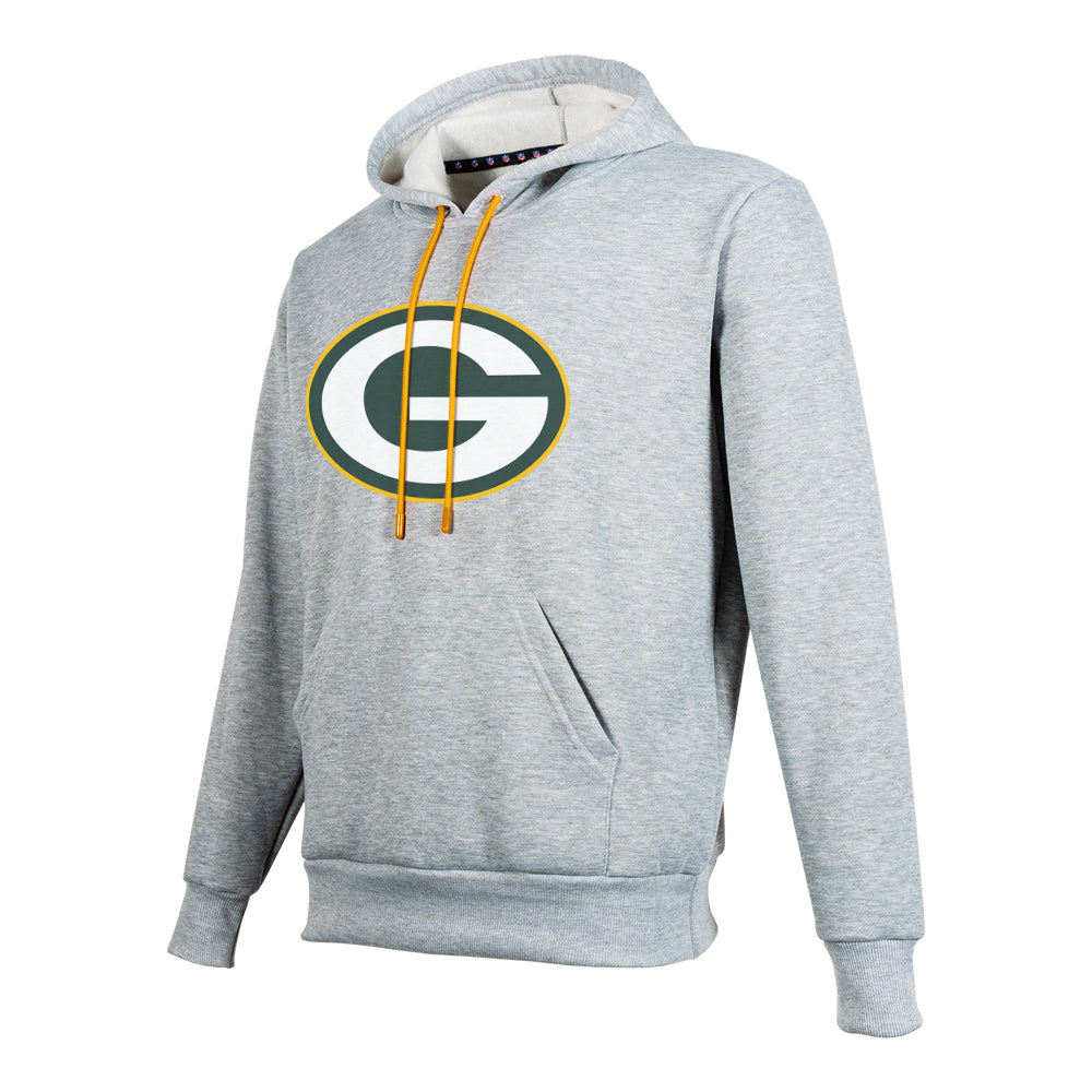NFL Sudadera Hoodie Green Bay Packers Gris para Hombre