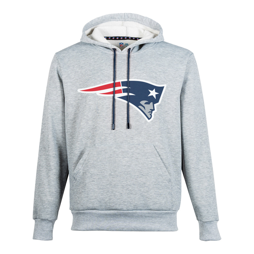 NFL Sudadera Hoodie New England Patriots Gris para Hombre
