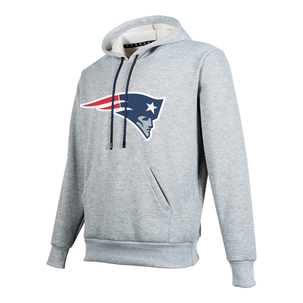 NFL Sudadera Hoodie New England Patriots Gris para Hombre
