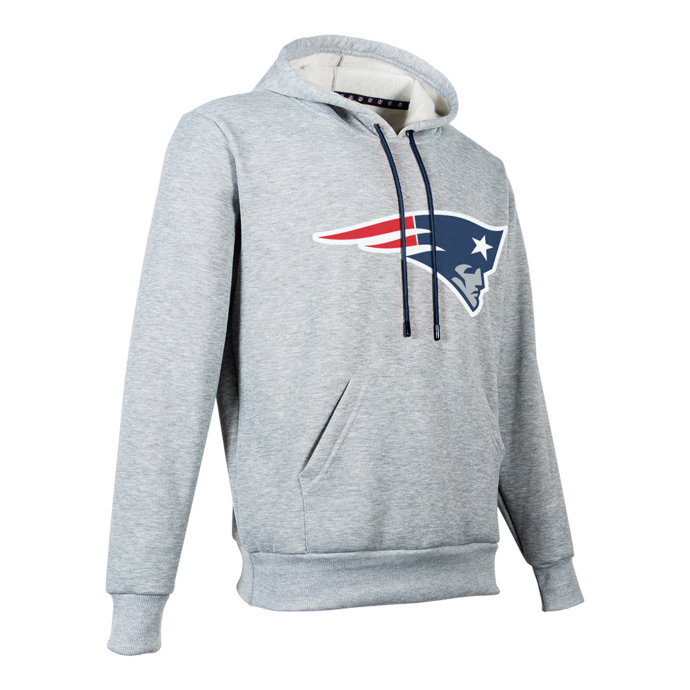 NFL Sudadera Hoodie New England Patriots Gris para Hombre