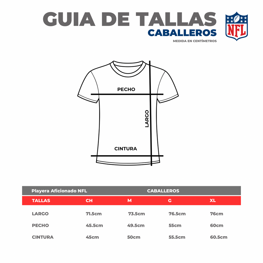 NFL Playera Aficionado Dallas Cowboys Azul Marino para Hombre