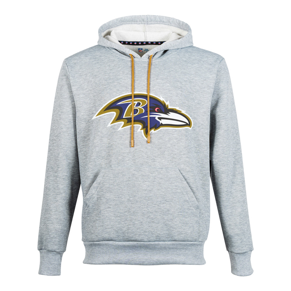 NFL Sudadera Hoodie Baltimore Ravens Gris para Hombre