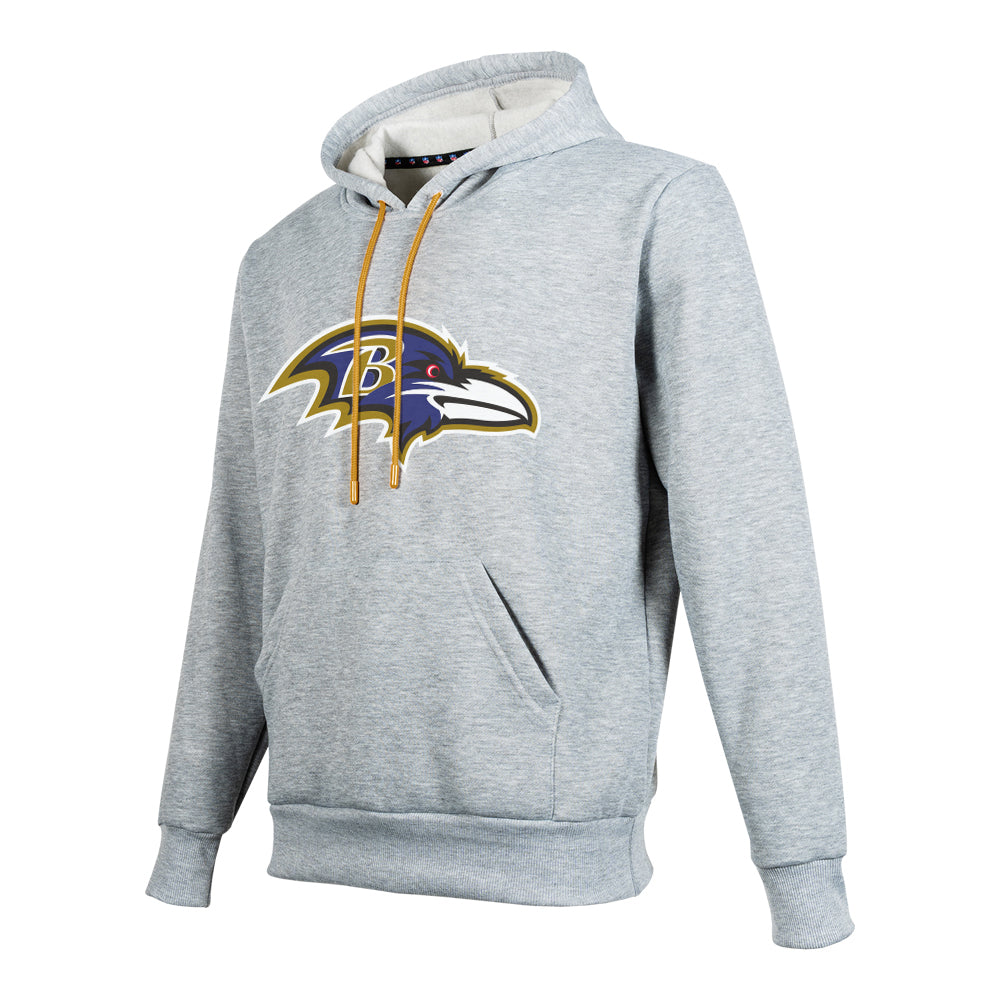 NFL Sudadera Hoodie Baltimore Ravens Gris para Hombre