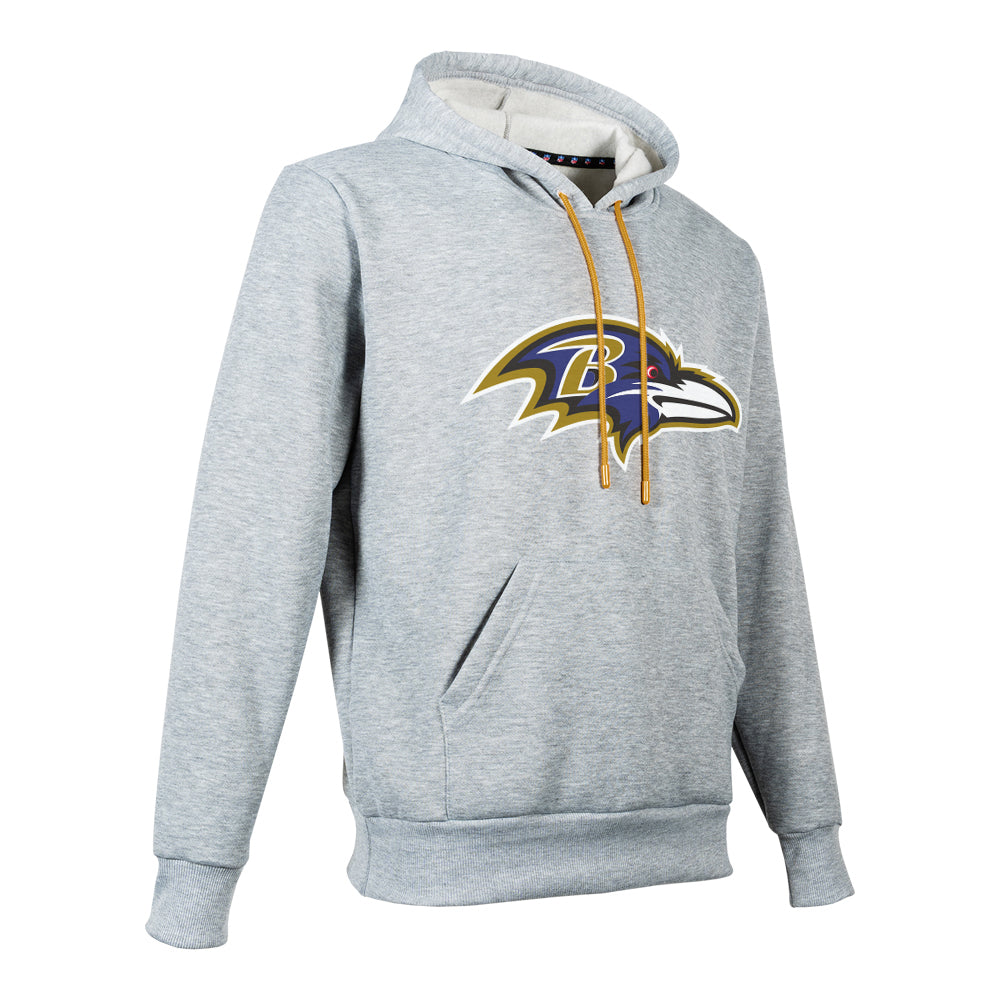 NFL Sudadera Hoodie Baltimore Ravens Gris para Hombre