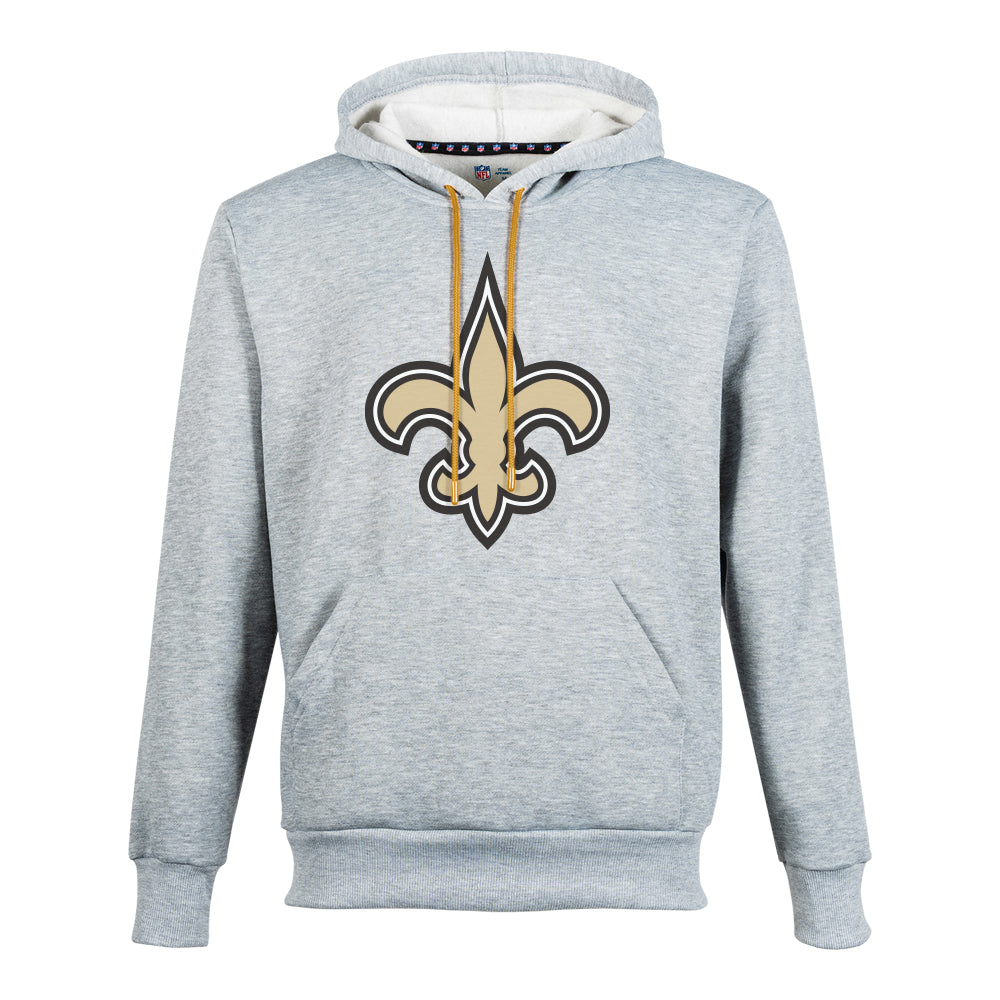 NFL Sudadera Hoodie New Orleans Saints Gris para Hombre