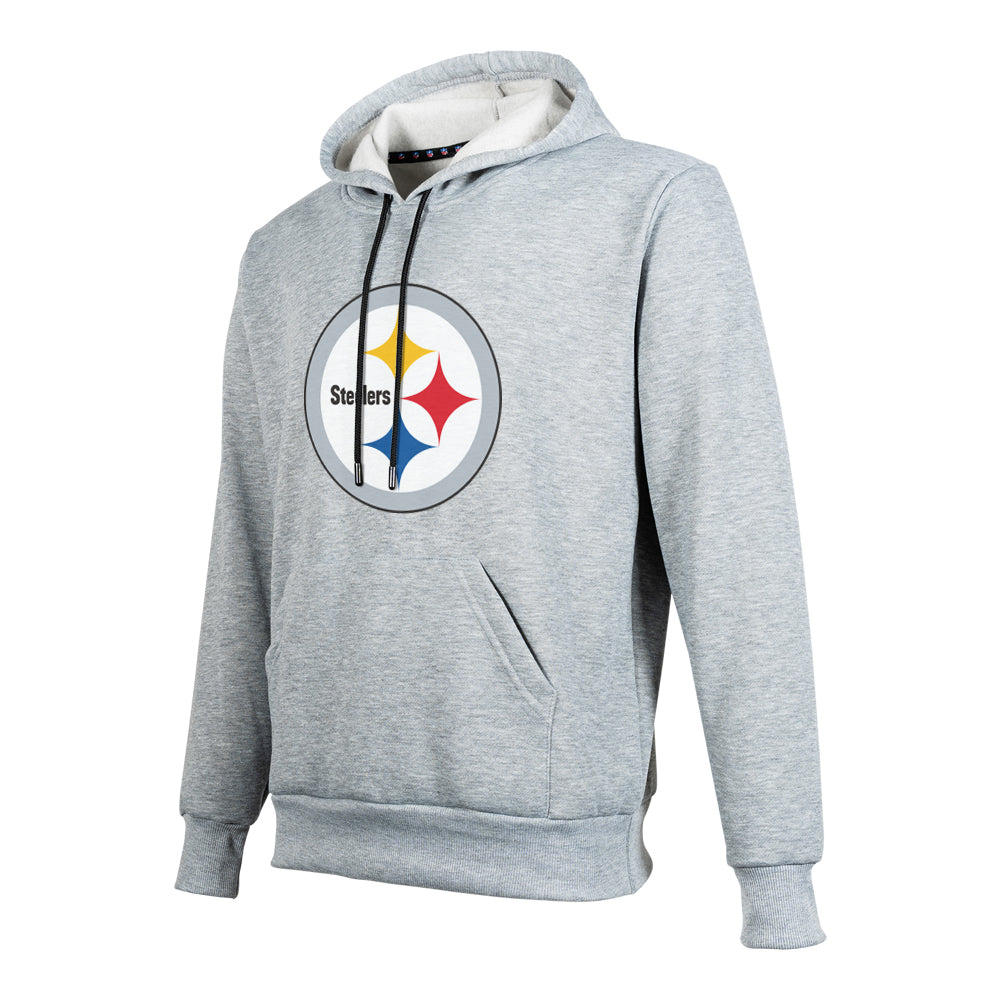 NFL Sudadera Hoodie Pittsburgh Steelers Gris para Hombre