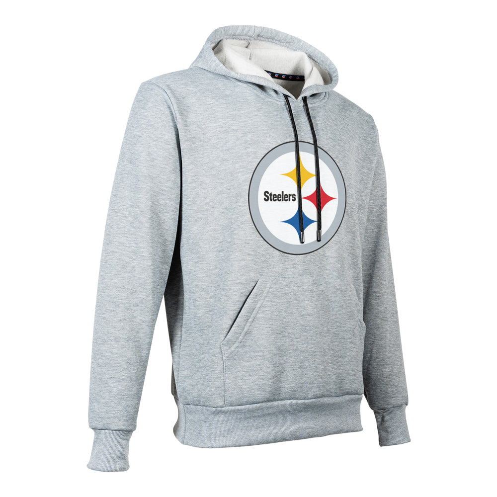NFL Sudadera Hoodie Pittsburgh Steelers Gris para Hombre